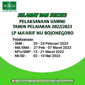 SELAMAT DAN SUKSES UAMNU 2022-2023