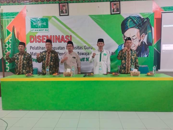 LP Ma’arif NU Bojonegoro Selenggarakan Diseminasi Pelatihan Peningkatan Kapasitas Guru Aswaja dan Ke NU an.